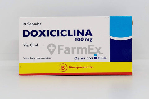 Doxiciclina 100 mg x 10 cápsulas
