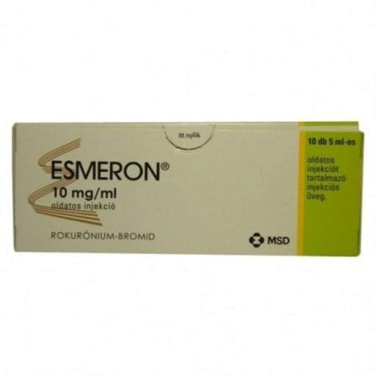 Esmeron 10 mg / ml 10 x 5 ml viales MSD