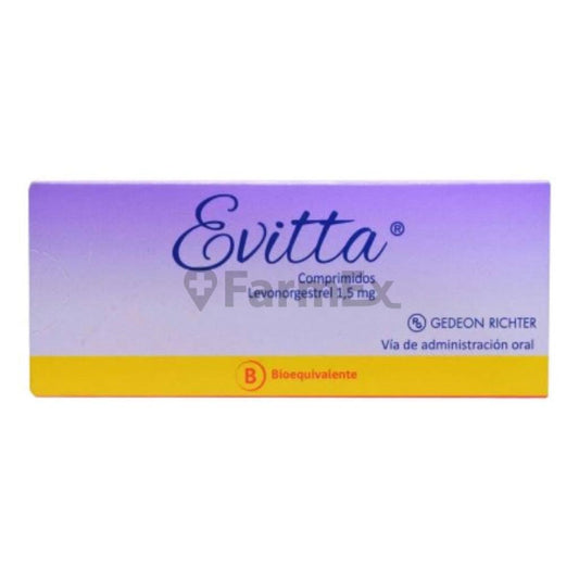 Evitta Levonorgestrel 1.5 mg x 1 comprimido gedeon richter