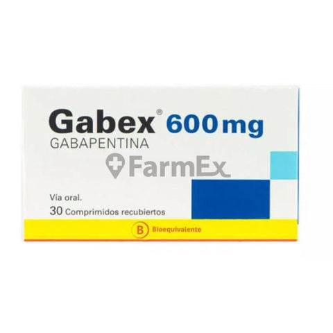 Gabex 600 mg x 30 comprimidos "Ley Cenabast" - AGOTADO