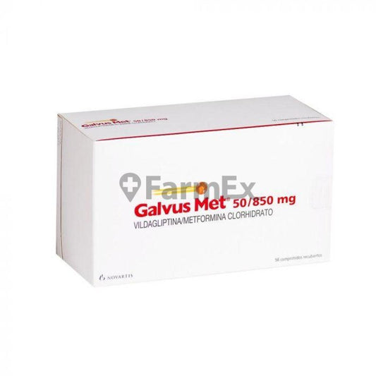 Galvus Met 50 / 850 mg x 56 comprimidos NOVARTIS