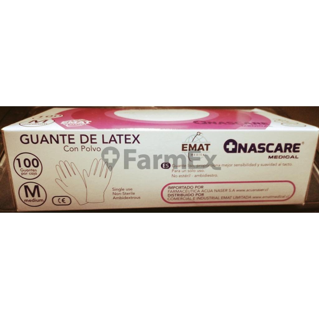 Guantes de Latex x 100 Talla M (Con polvo) Farmex