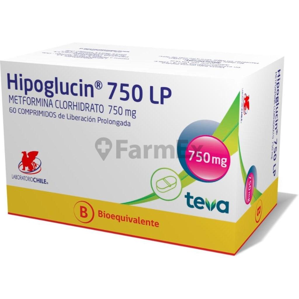 Hipoglucin LP 750 mg. x 60 Comprimidos CHILE