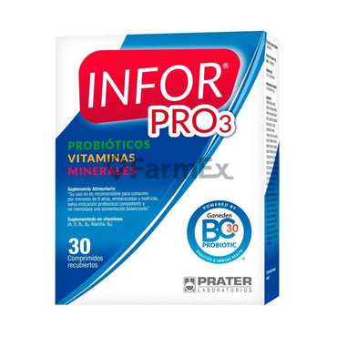 Infor Pro 3 x 30 comprimidos prater