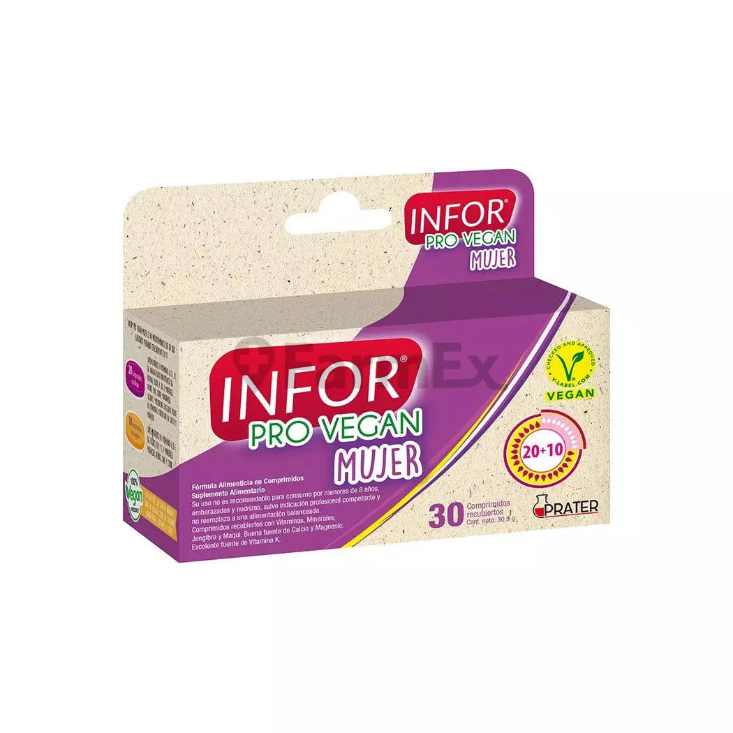 Infor Pro Vegan Mujer x 30 comprimidos PRATER