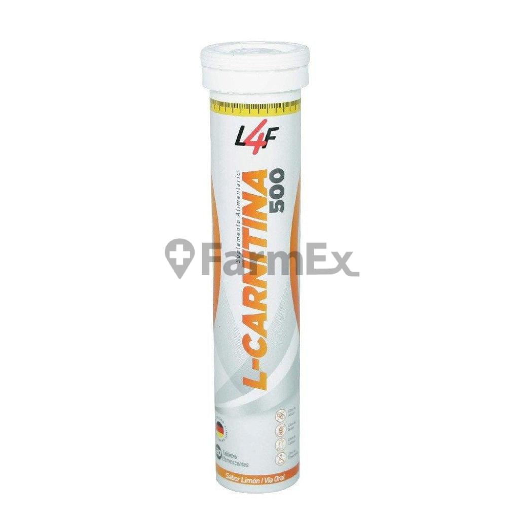 L4F L-Carnitina 500 x 20 Tabletas Efervecentes  Farmex