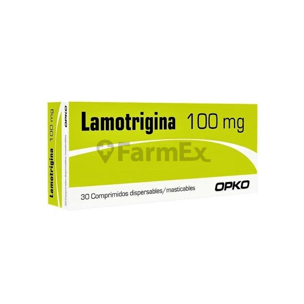 Lamotrigina 100 mg x 30 comprimidos Opko