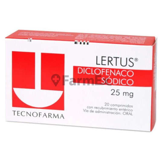 Lertus 25 mg x 20 comprimidos "Ley Cenabast" TECNOFARMA
