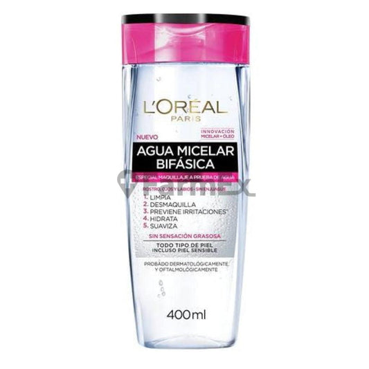 Loreal Paris Agua Micelar Bifásica x 400 mL Loreal Paris