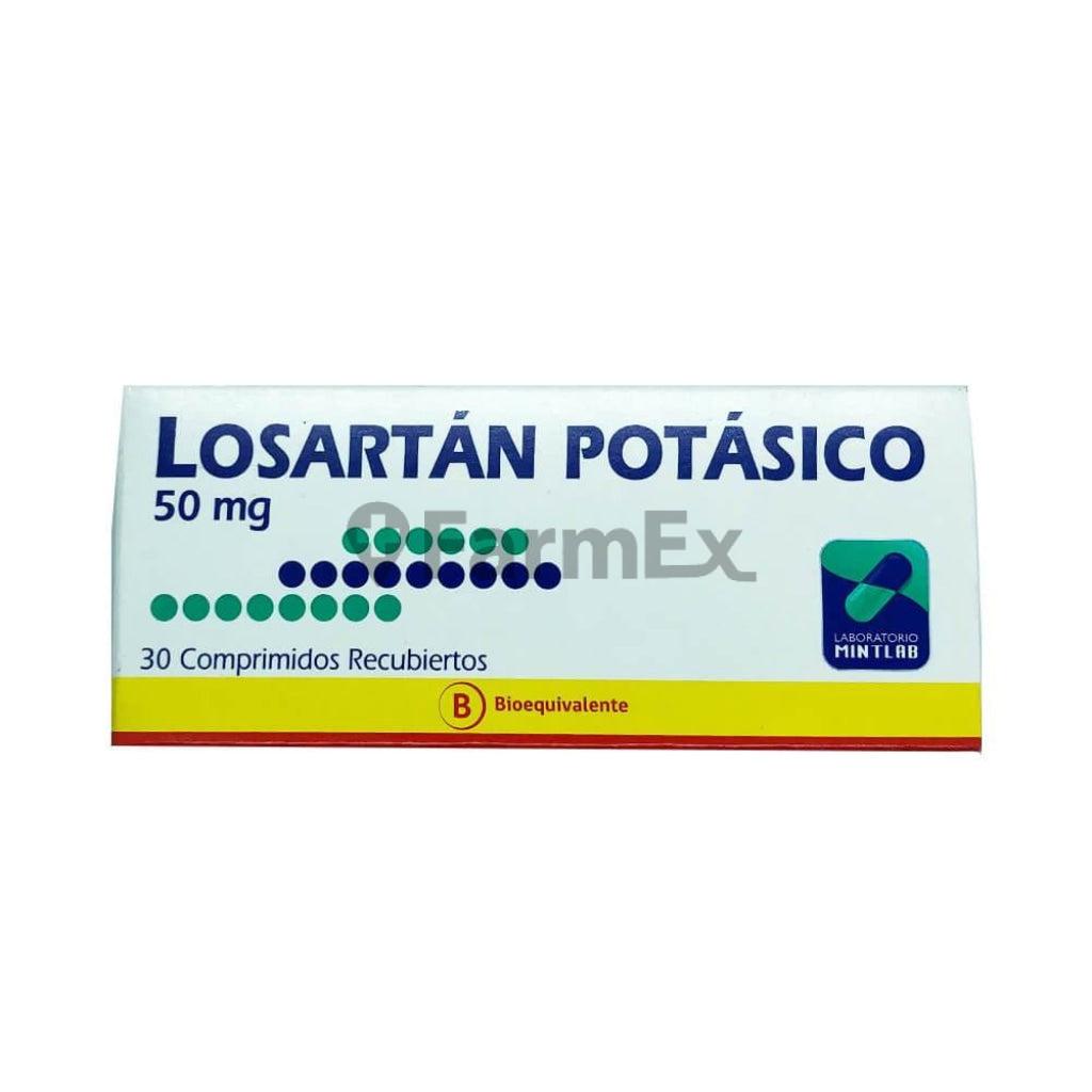 Losartan Potasico 50 mg x 30 comp. recubiertos MINTLAB
