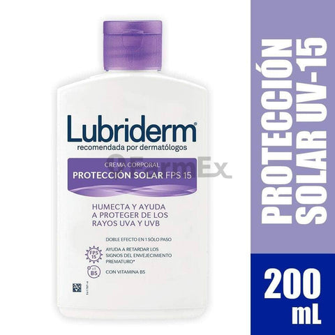 Lubriderm crema corporal "FPS 15" x 200 mL