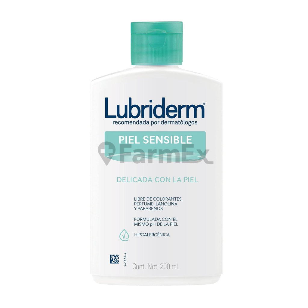 Lubriderm crema corporal "Piel Sensible" x 200 mL
