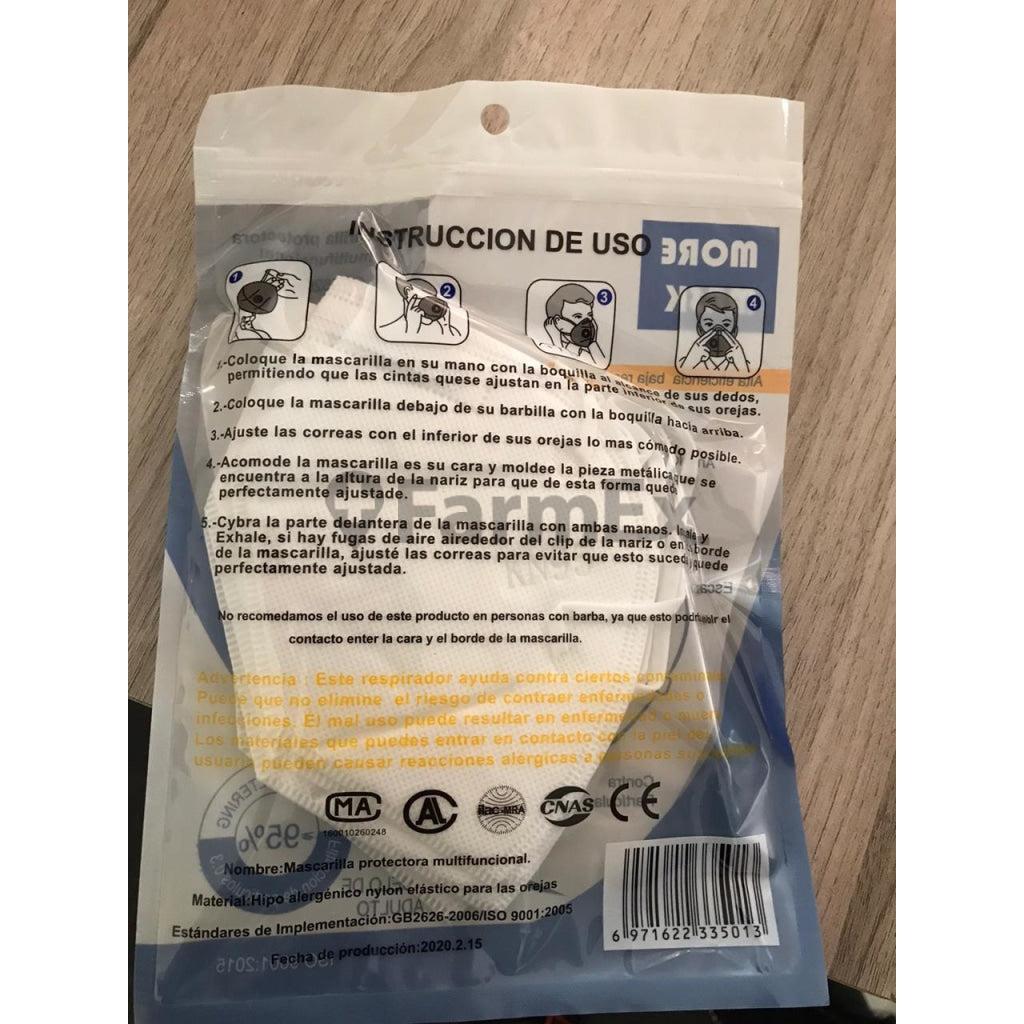 Mascarilla KN-95 x 5 unid. (Oficial contra Coronavirus) More Mask