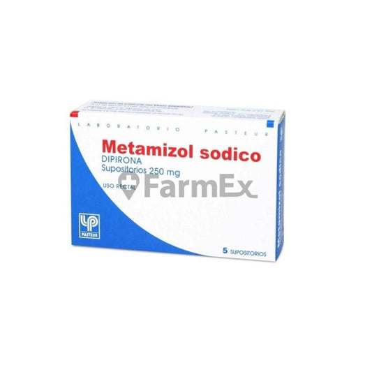 Metamizol Sódico 250 mg x 5 supositorios PASTEUR