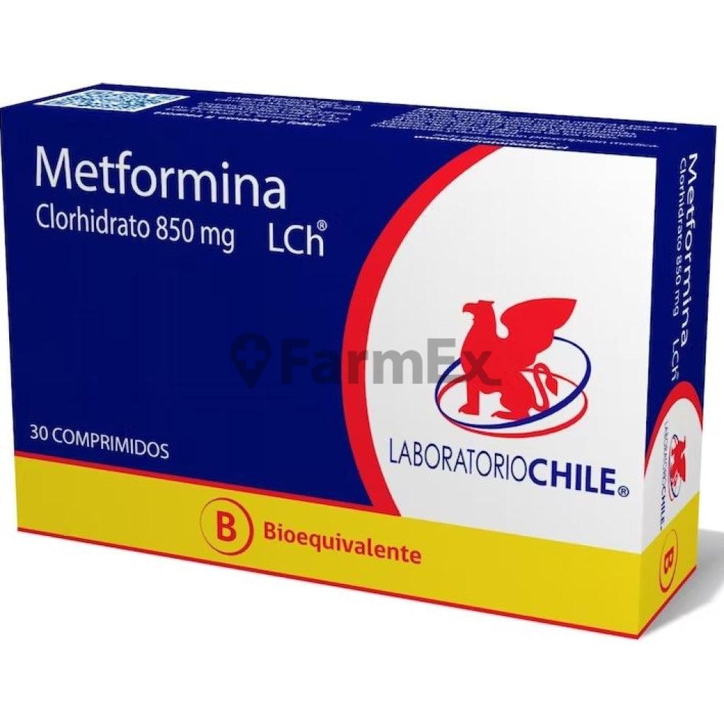 Metformina 850 mg x 30 comprimidos CHILE