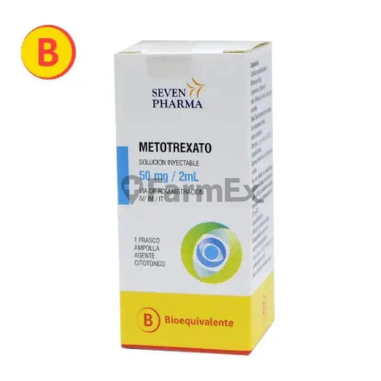 Metotrexato Sol. Iny. 50 mg / 2 ml x 1 frasco ampolla "Ley Cenabast" Seven Pharma