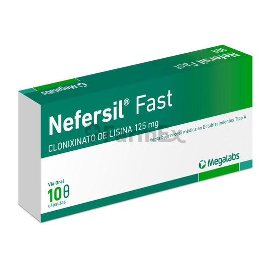 Nefersil Fast 125 mg x 10 cápsulas Megalabs