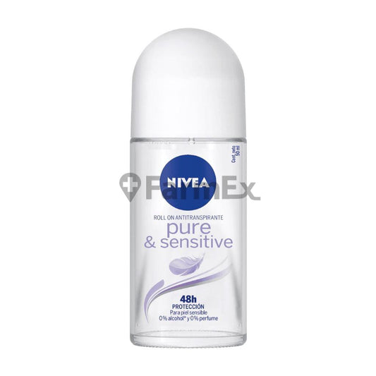 Nivea Roll On "Pure & Sensitive" 48H x 50 mL BEIERSDORF