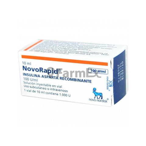 Novorapid 100 U / mL Insulina Asparta Recombinante x 10 mL "Ley Cenabast" - AGOTADO