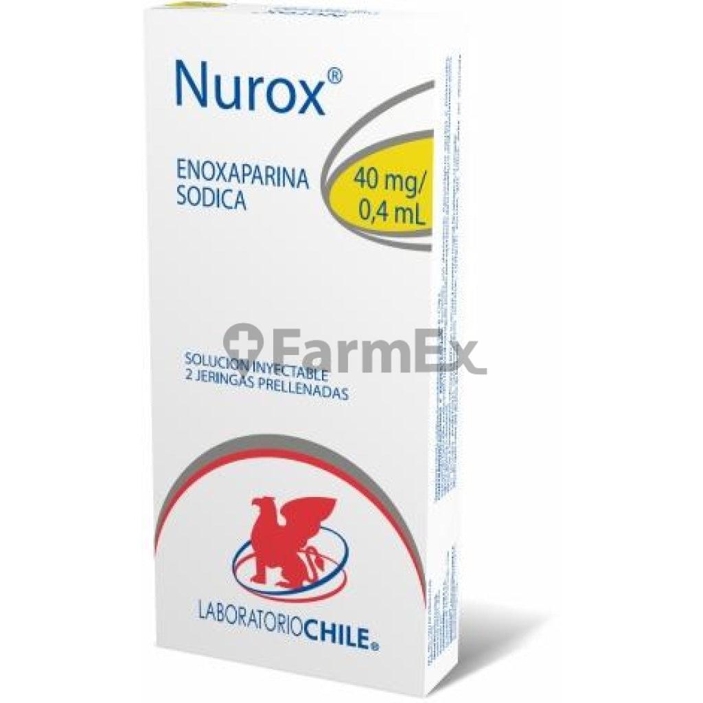 Nu-Rox Solucion Inyectable 40 mg / 0,4 ml x 2 jeringas LAB. CHILE