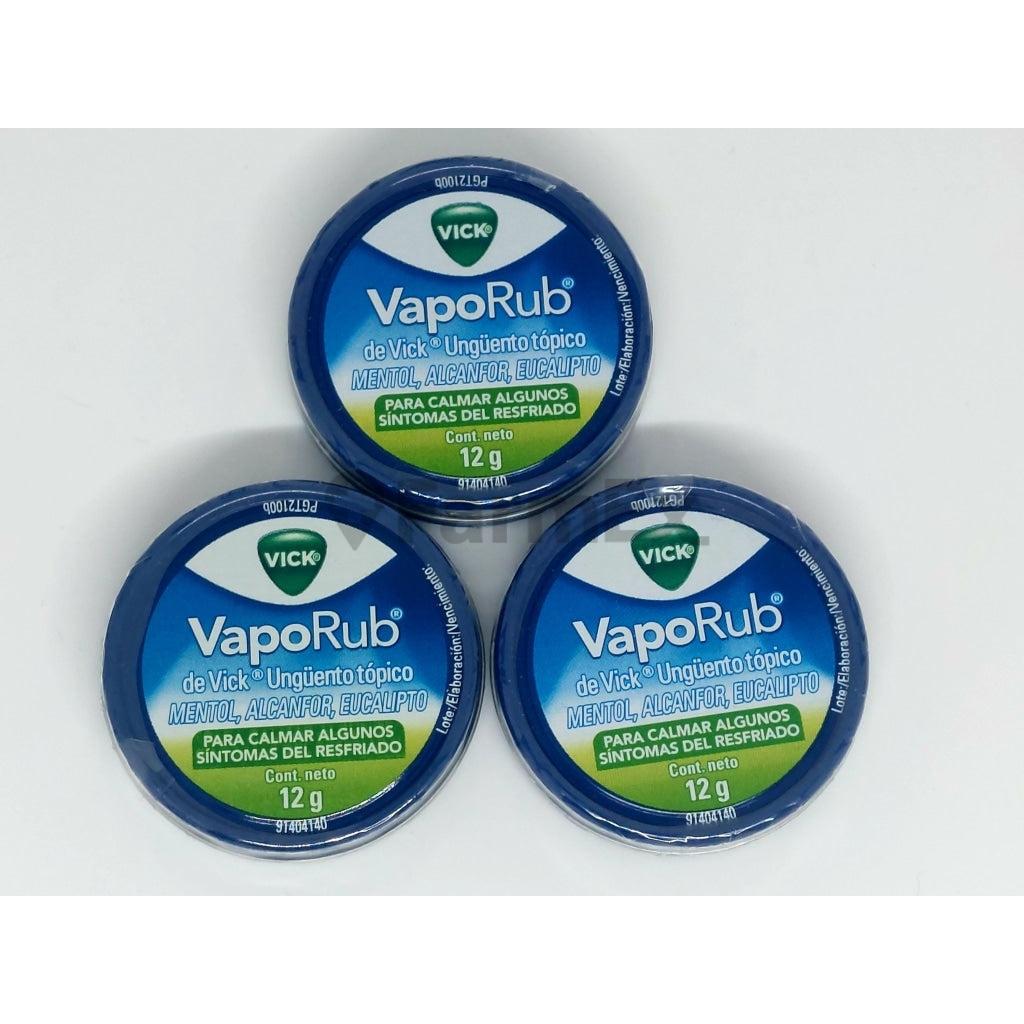 Pack Vick VapoRub Ungüento Lata x 12 g x 3 unidades Vick