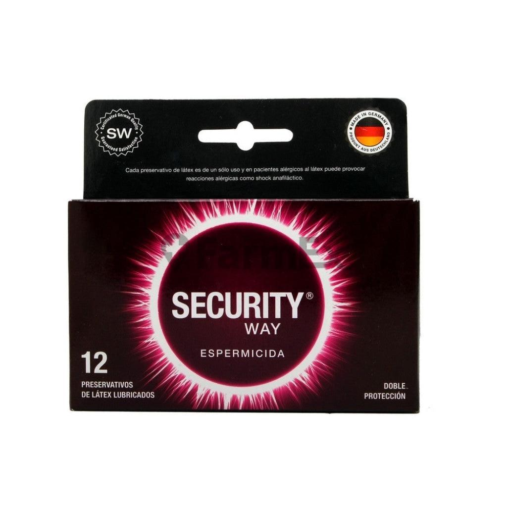 Preservativos Security Way "Espermicida" x 12 unds CPR