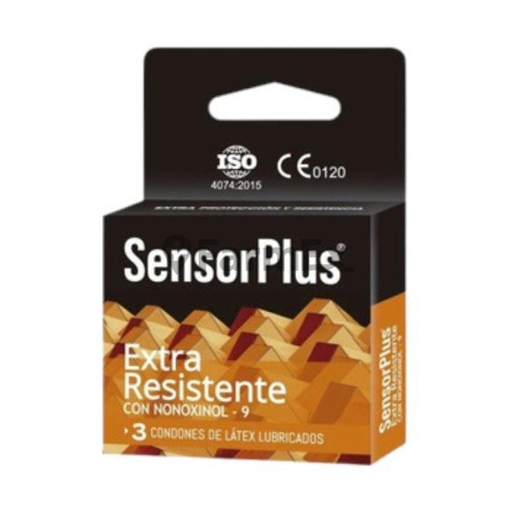 Preservativos SensorPlus Extra Resistente con Nonoxinol x 3 unidades pleasure latex