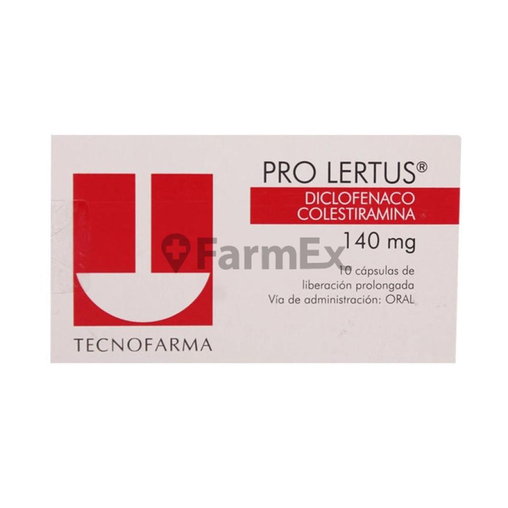 Pro-Lertus Diclofenaco 140 mg x 10 cápsulas de Liberación Prolongada TECNOFARMA