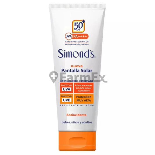 Protector Solar "Pantalla Solar" Antioxidante - Bebés, Niños y Adultos x 200 ml Simond's