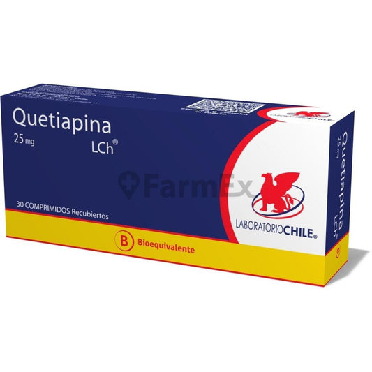Quetiapina 25 mg x 30 comp LAB. CHILE