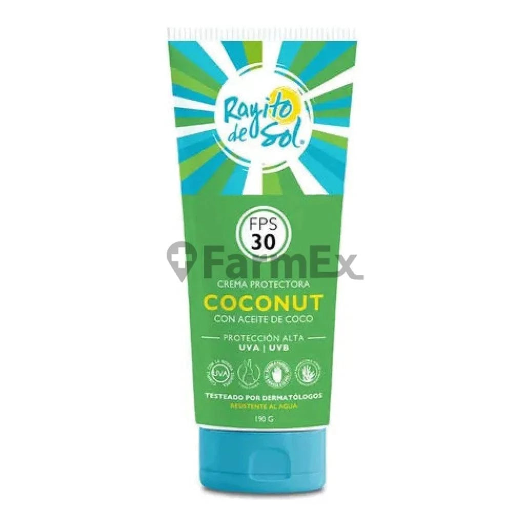 Rayito de sol Crema protectora "Coconut" FPS 30 x 190 g Petrizzio