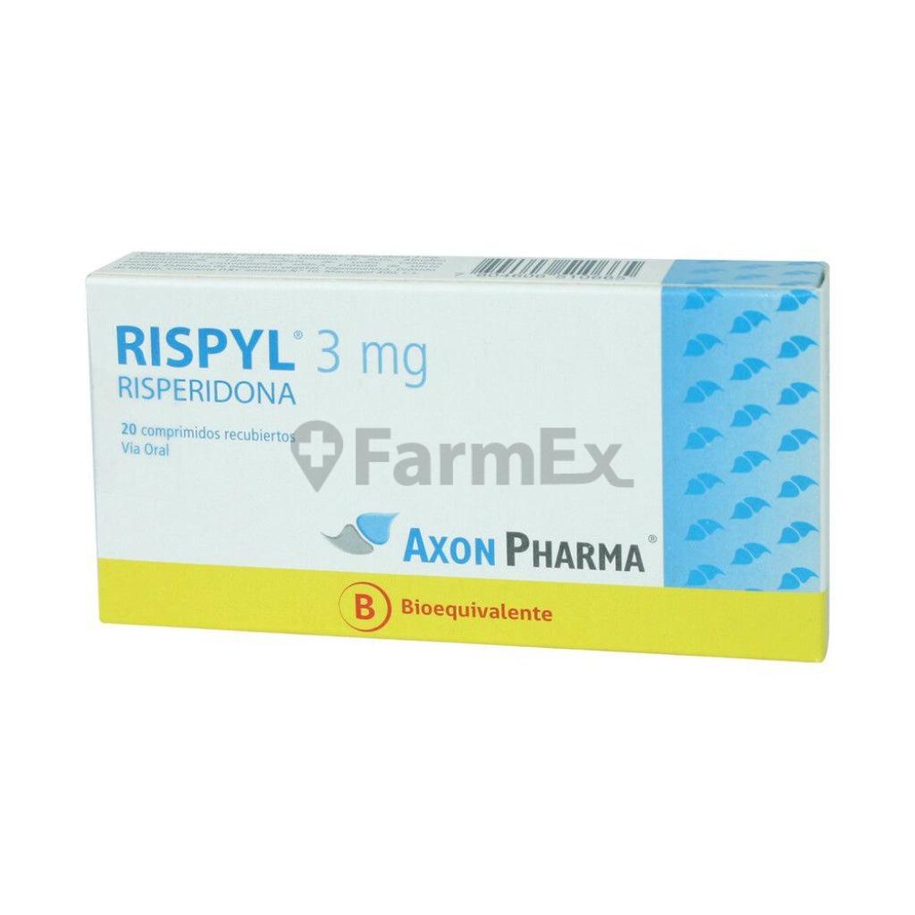 Rispyl 3 mg x 20 comprimidos AXON PHARMA