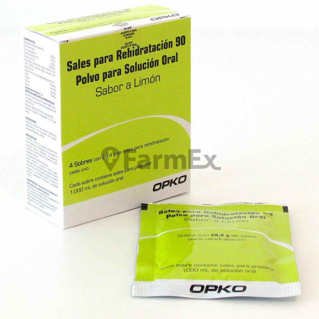 Sales para Rehidratación 90 mEq x 4 sobres "Ley Cenabast" OPKO