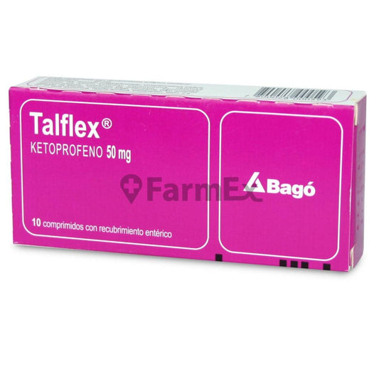 Talflex 50 mg x 10 comprimidos BAGO