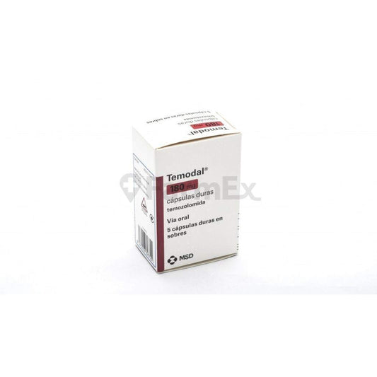 Temodal 180 mg x 5 caps MSD