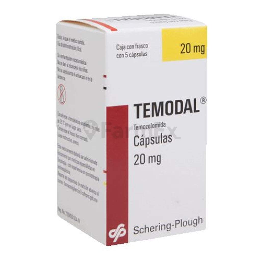 Temodal 20 mg x 5 cápsulas