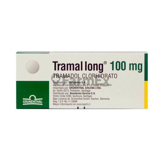 Tramal Long 100 mg X 10 comprimidos GRUNENTHAL