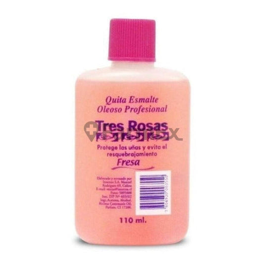 Tres Rosas Quita esmalte "Fresa" 110 mL Aerosol S.A
