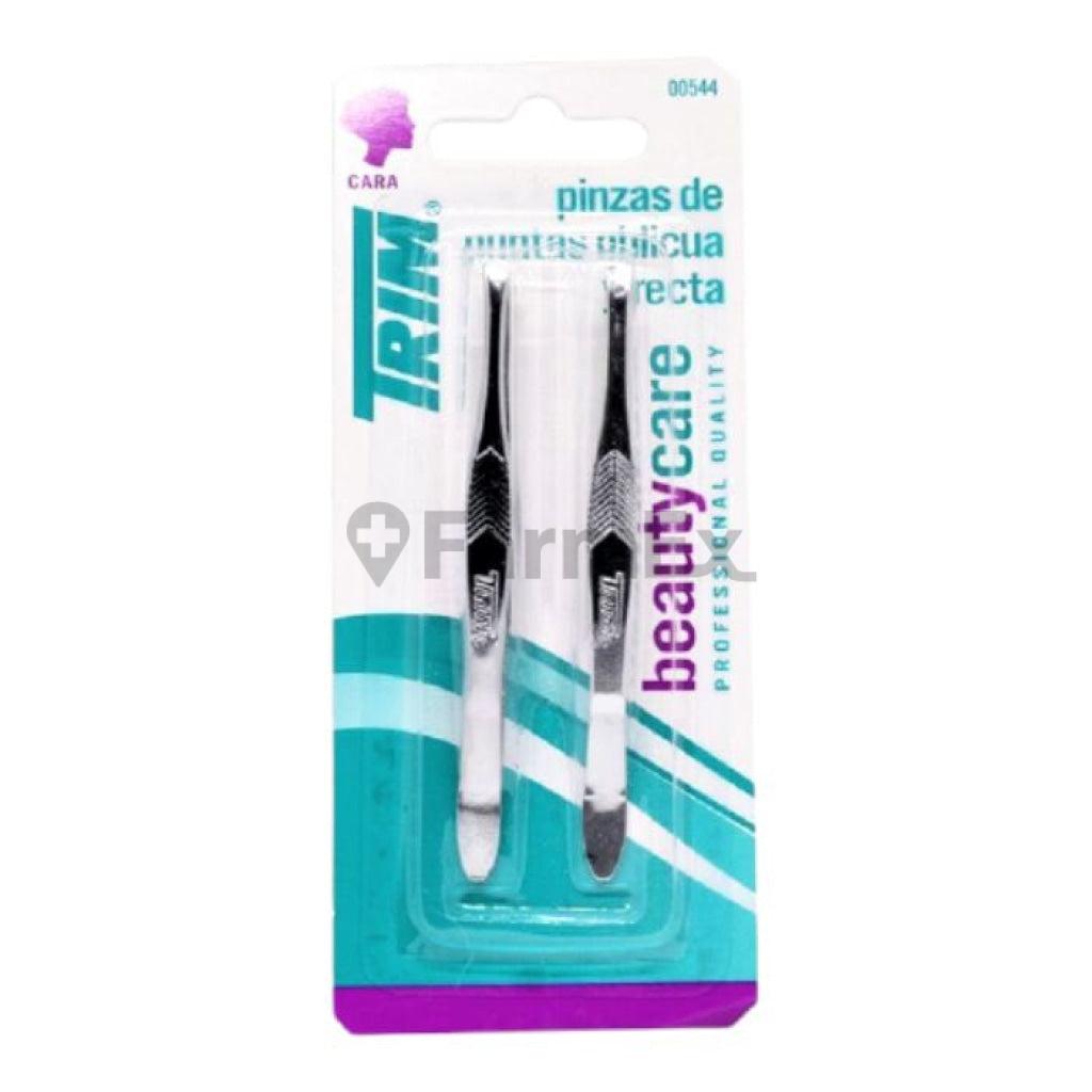 Trim Pinza de cejas x 2 unidades de punta oblicua y recta Trim