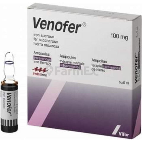 Venofer 100 mg x 5 ampollas - AGOTADO