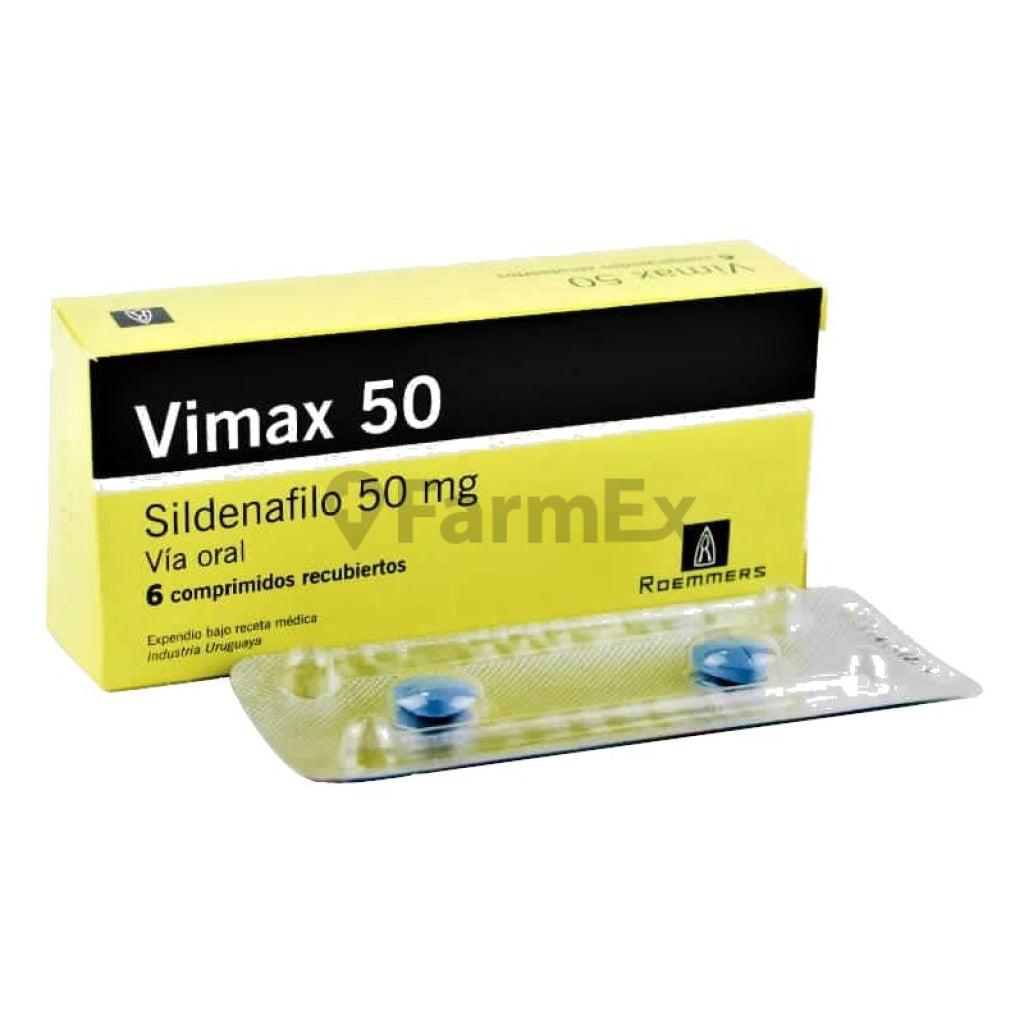 Vimax 50 mg x 6 comprimidos Roemmers 