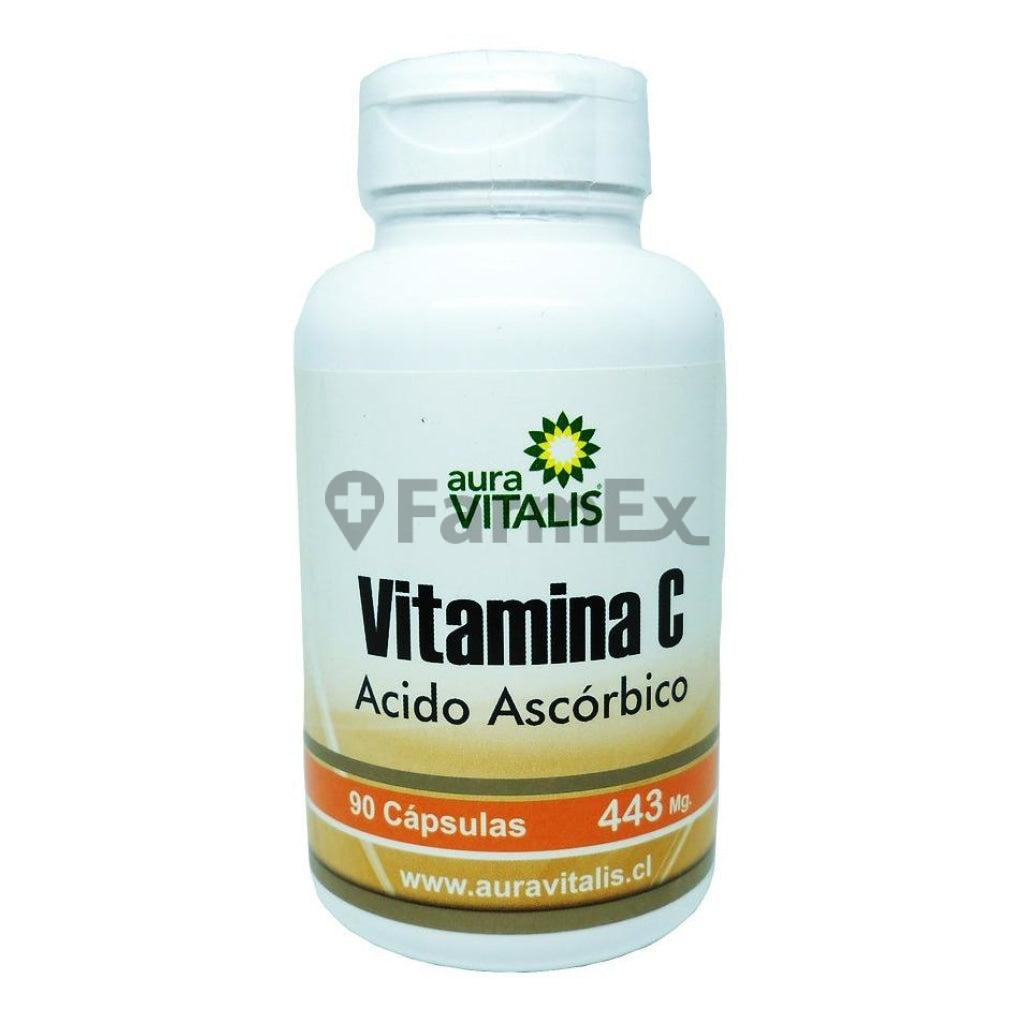 Vitamina C 443 mg x 90 caps Aura Vitalis