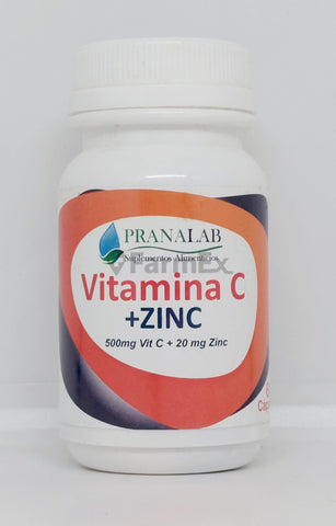 Vitamina C 500 mg + Zinc 20 mg x 60 cáps