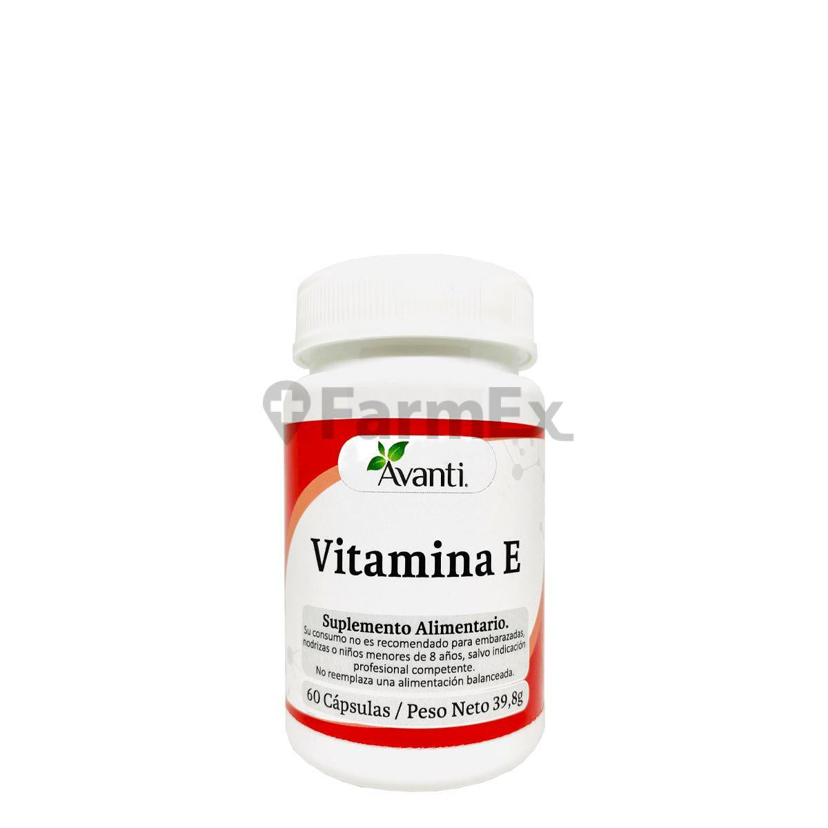 Vitamina E x 60 cápsulas Avanti