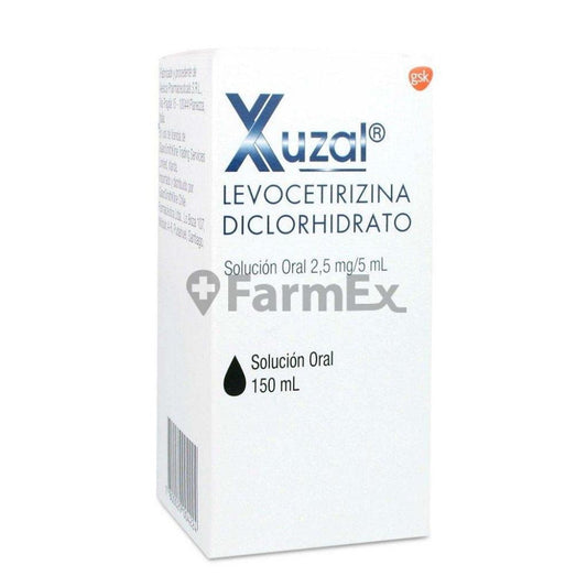 Xuzal Solucion Oral 2,5 mg / 5 ml x 150 ml GSK