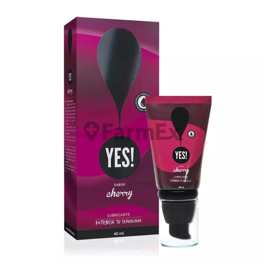 Yes! Lubricante ntimo "Sabor cherry" x 40 mL  Farmex