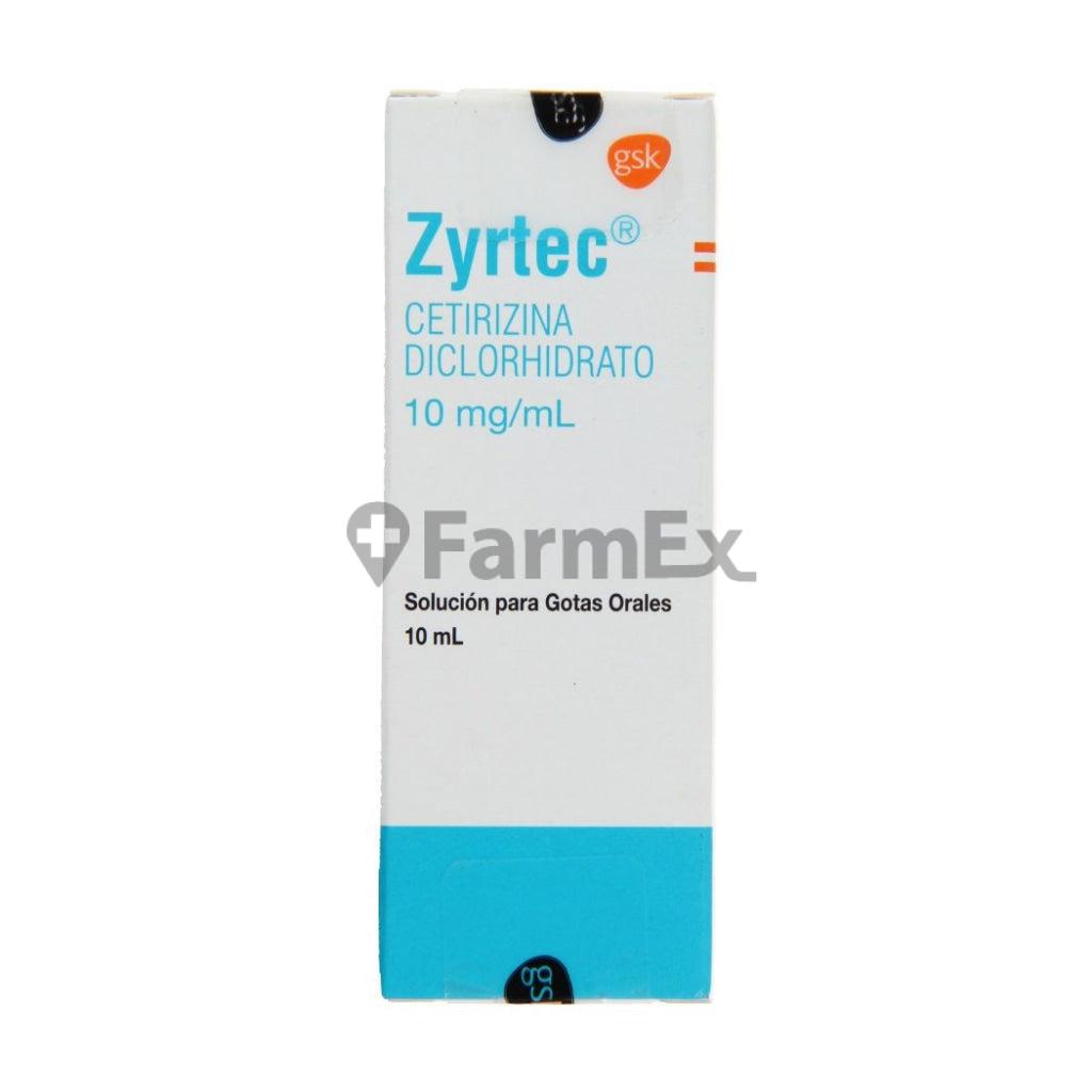 Zyrtec Solucion para Gotas Orales 10 mg / ml x 10 ml GSK