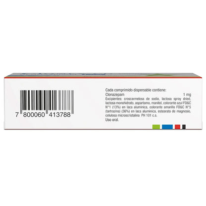 Clonex CD 1 Mg X 30 Comprimidos (Venta solo en sucursal)