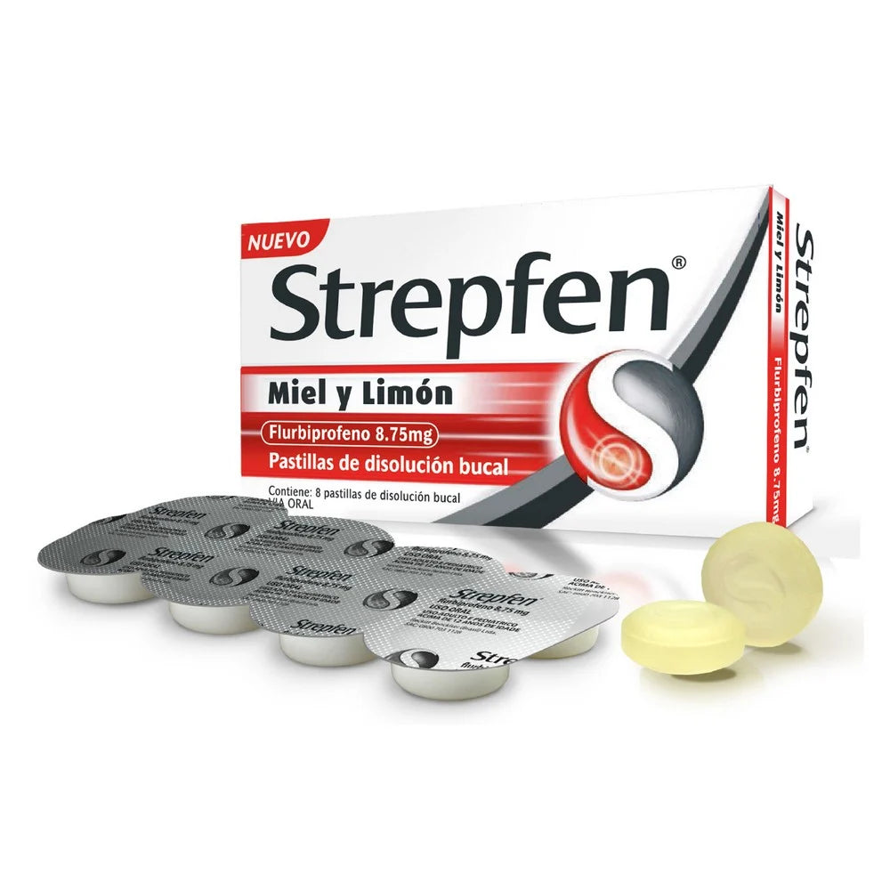 Strepfen Miel y Limón x 8 pastillas