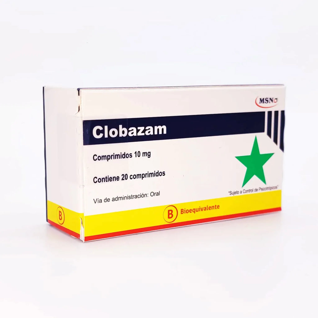 Clobazam 10mg X 20 comprimidos recubiertos (Venta solo en sucursal)